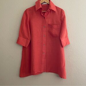 Charles Nolan‎ silk Linen elegant blouse